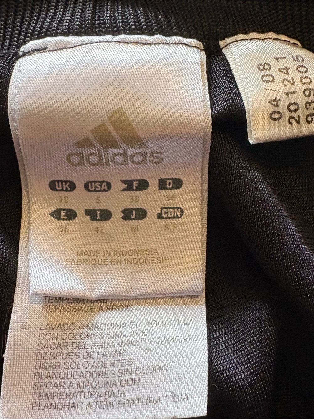 Vintage 2008 Adidas Womens S 3 Stripe Track Pants Y2K Flare Wide Leg Black Mint - Picture 5 of 8
